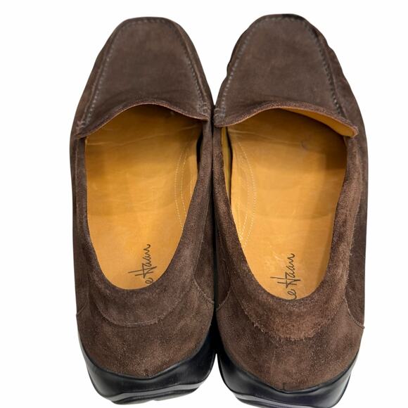 Cole Haan Suede Loafer Shoes Mens 11.5 Brown Leather Moc Toe Classic Comfort - Picture 5 of 14